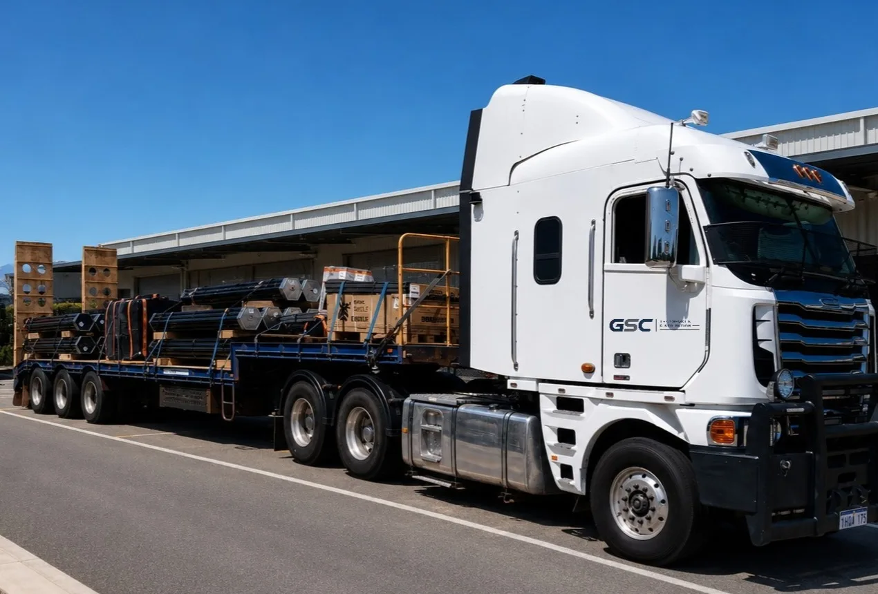 GSC distribution truck loaded and ready for delivery
